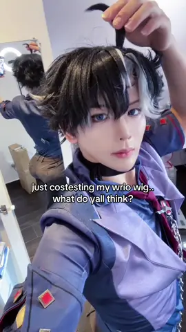 how's the wig? wriothesley 莱欧斯利 リオセスリ 라이오슬리 genshin cosplay 原神 honkai hoyoverse #wriothesley #GenshinImpact #cosplay