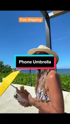 See your phone in the ☀️ with a phone umbrella! Great Christmas gift or stocking stuffer idea? #phoneumbrella #phonebrella #christmasgiftideas #stockingstufferideas #giftidea 