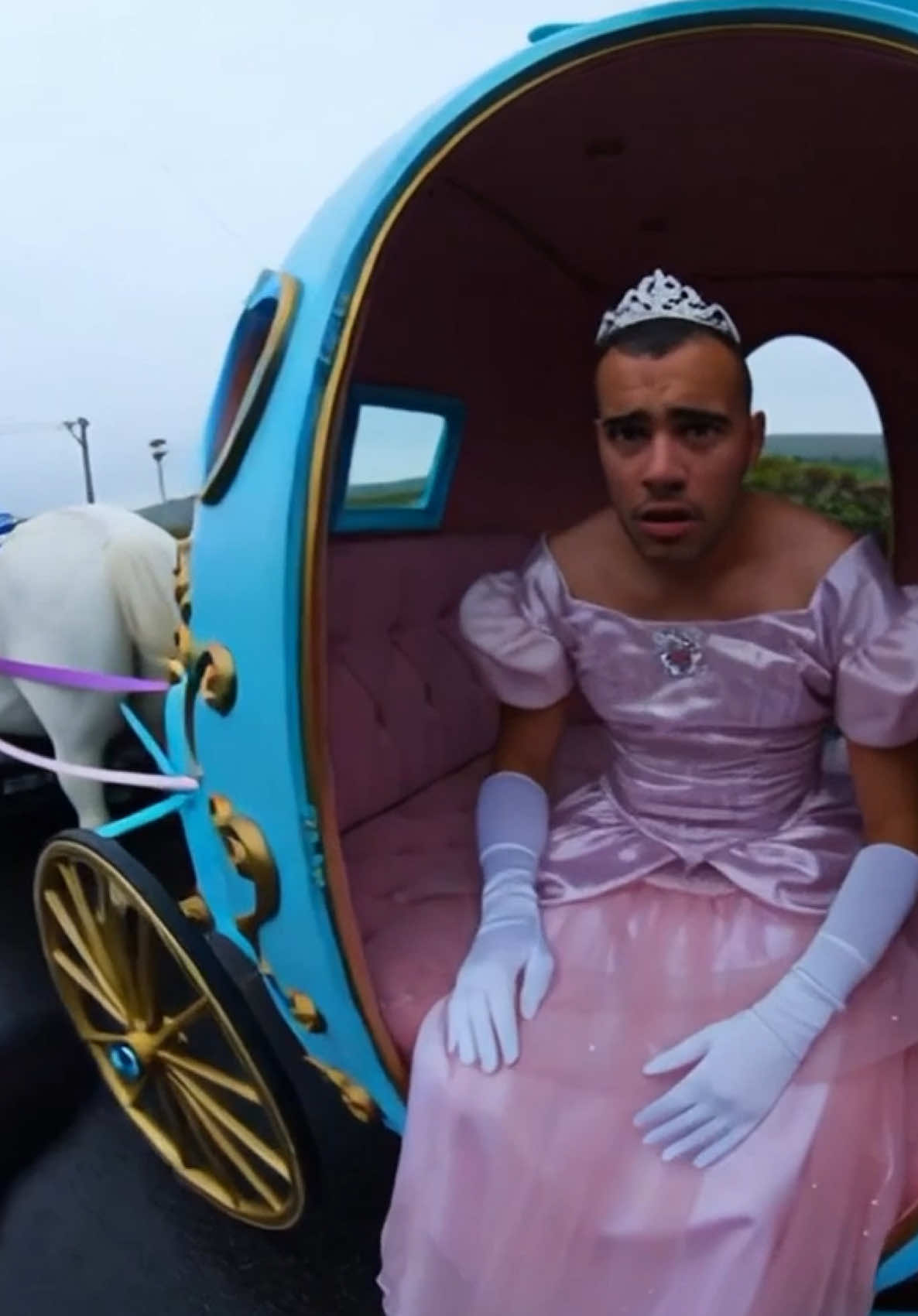 Hstikkytokky gets pulled over for speeding in his chariot #bodycam #fyp #real #ai #police 