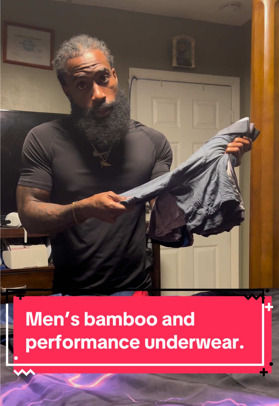 Men’s bamboo and men’s performance underwear.