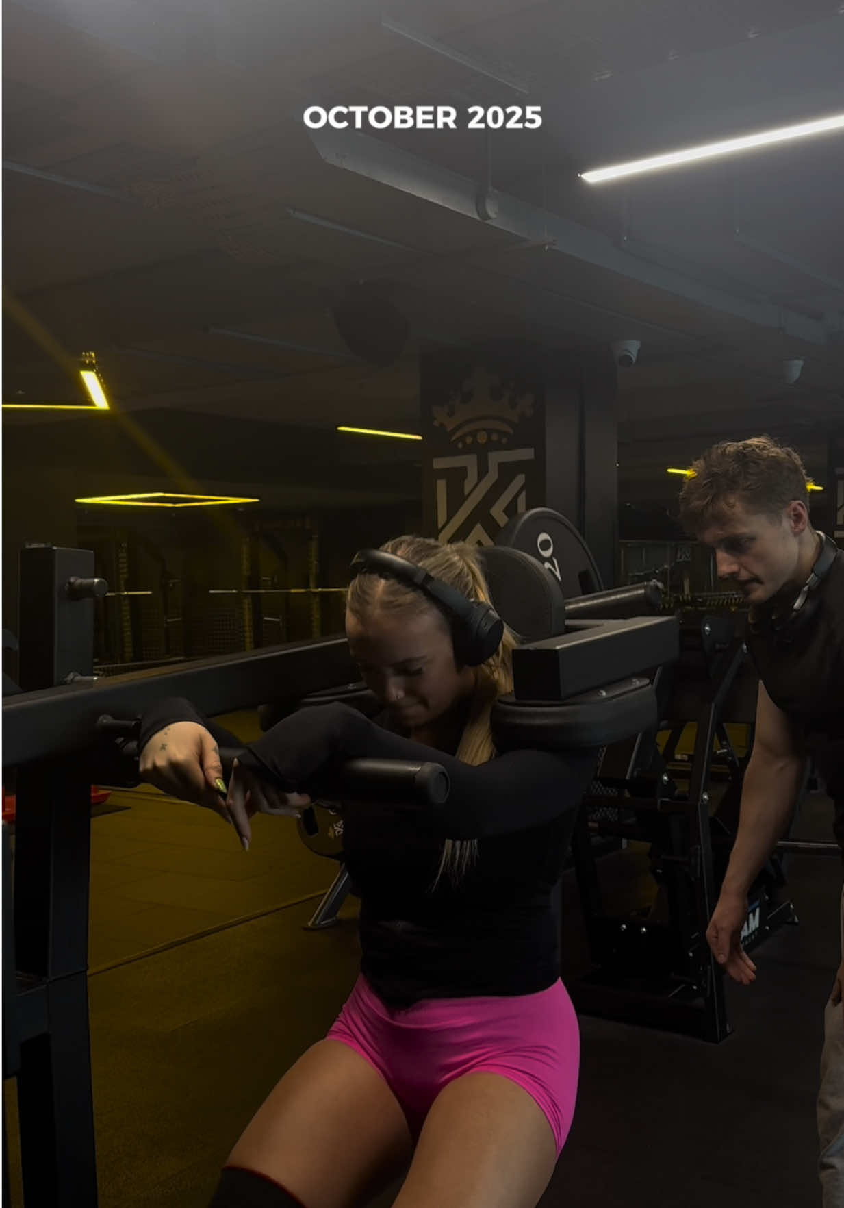 three months of progress and my least favourite movement is slowly becoming my favourite ⭐️ never thought i’d escape those 5kg plates - the key has been sticking to the same plan every session to make the most progress 📈 #training #workoutmotivation #gymgirl #gymprogress 