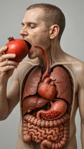 what happens while you eating Pomegranate inside human body?😱😱🤮#fyp #health #usahealth #forhealth #viralvideo 