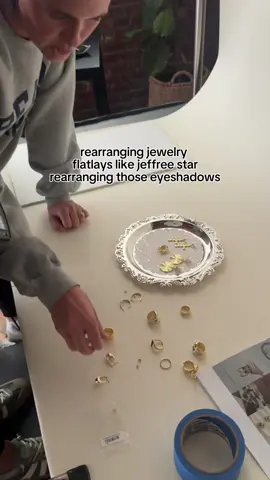 like watching the mona lisa be painted #uncommonjames #bts #jewelryshoot #conspiracypalette 