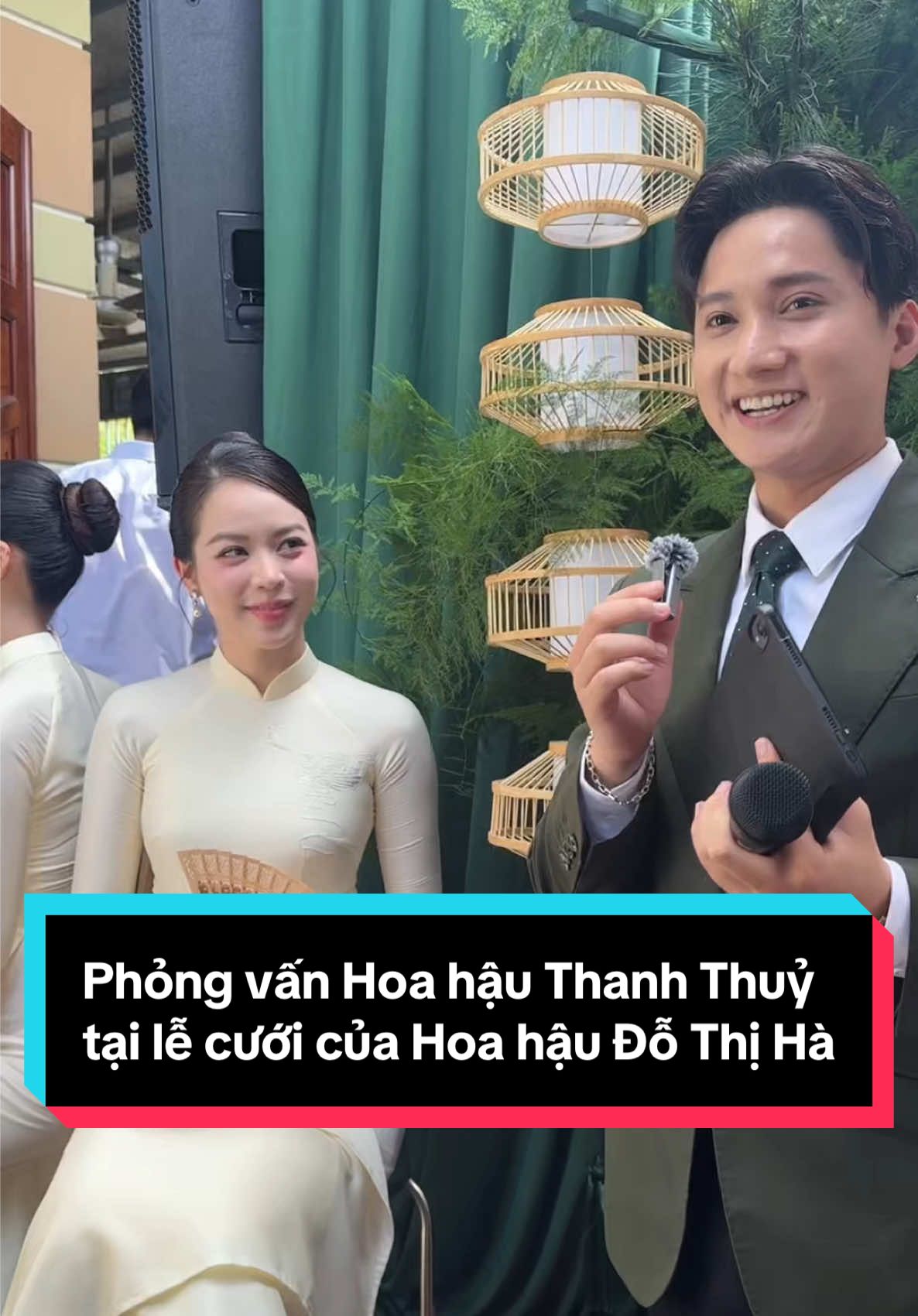 Phỏng vấn Hoa hậu Thanh Thuỷ tại Lễ Nạp tài của Hoa hậu Đỗ Thị Hà 🥰 #mctiendong #hoahauthanhthuy #lenaptaihoahaudothiha #hoahauvietnam #leanhoihoahaudothiha 