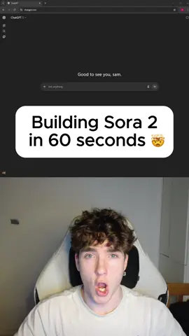 making a Sora AI 2 clone because I have no code 😢🙏 #sehar #ai #vibecoding #sora 