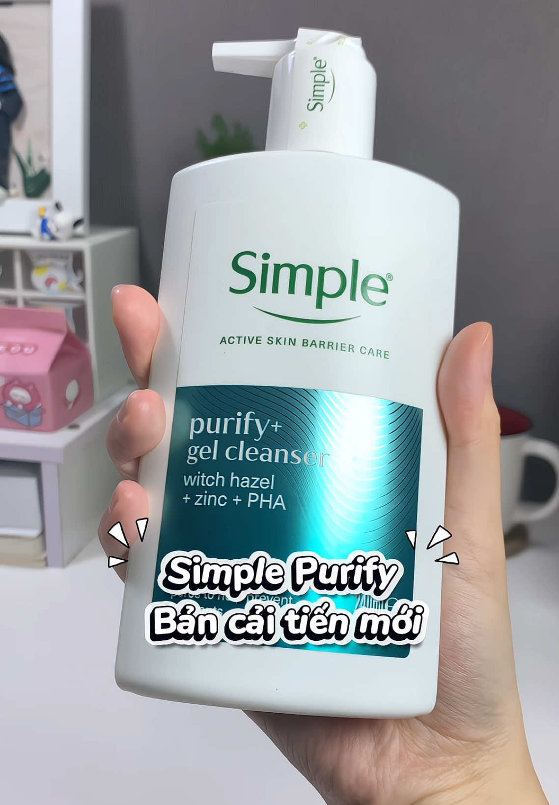 Làm sạch sâu mỗi tối là da như được thở đúng cách, thích lắm. Sữa rửa mặt chân ái của tui #dongianlaSimple #damunchonSimple #SkinTwin #hoptaccungUnilever #gigi🐶  