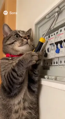 Elektrikatze 🤣 #katze #lustig #cat #funny #sora2 