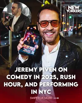 Our conversation with Emmy Award–winning actor and comedian @jeremypiven 🔥 We talked about his time in NYC, some of his iconic roles, and the state of comedy in 2025. See him live this Sunday night at Sony Hall!