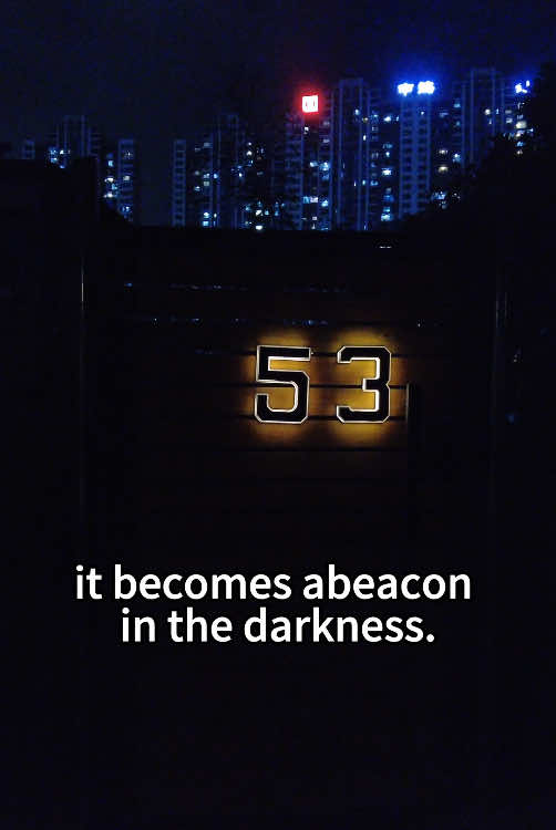 House number lights #homedecor #homeimprovement #housedecor #light #solarenergy #door #number 