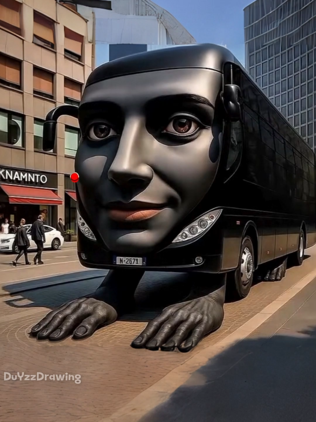 Drawing Greng Greng Greng Greng Greng Bus Ireng #brainrot #art #drawing