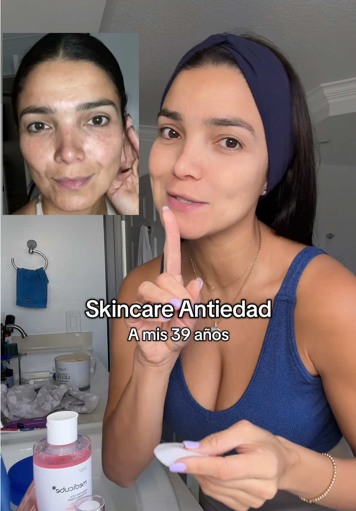 Skincare Antiedad con Medicube, amando mi piel a mis casi 40 años 😌 esto tiene limpiadores, sueros, pads para acné, gel de colágeno y mascarillas faciales ❤️ #medicube #skincareantiedad #momsover30 #tiktokshopblackfriday #tiktokcybermonday @medicube global 