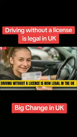 Driving without a licence is now legal in the UK#UKDrivingLaw #LicenceChange #DrivingWithoutLicence #UKNews #roadsafety 