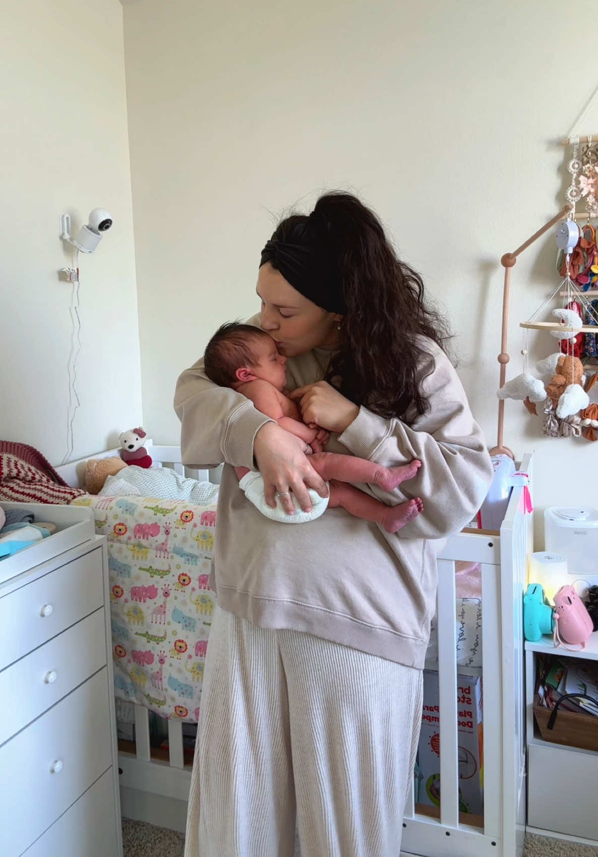 my angel sent from heaven 👶🏻🎀  #angel #girlmom #firsttimemom #fyp #newborn 