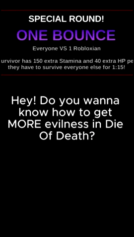 How to get MORE evilness | Die Of Death #roblox #fyp #edit #viral #dieofdeath 