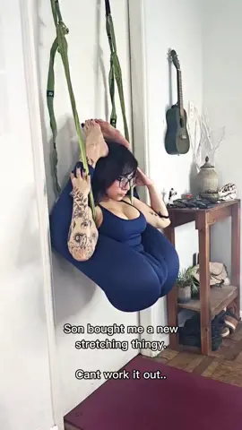 Not sure how to use it yet, feels off...  #satire #stretching #yoga #gift #flexibilitychallenge 