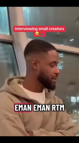 interviewing an a small creator @EmanRTM - GO like and follow.                                            #fyp #uktiktok #interview #like #famous  