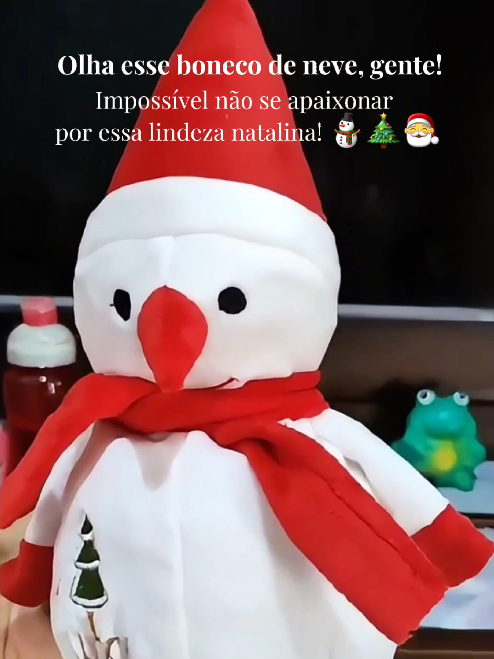 Decoração de natal barata  Boneco de neve de pelúcia  #natal #decoracaodenatal #bonecodeneve 