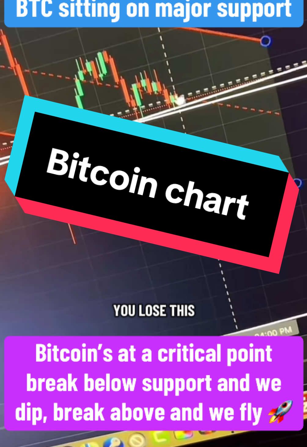 Bitcoin’s at the edge — support being tested, breakout or breakdown next  #crypto #cryptocurrency #bitcoin #btc #chart 