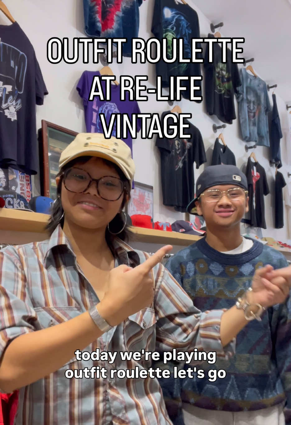 Who won this challenge? Let us know in the comments! #torontovintage #outfitchallenge #thrift 