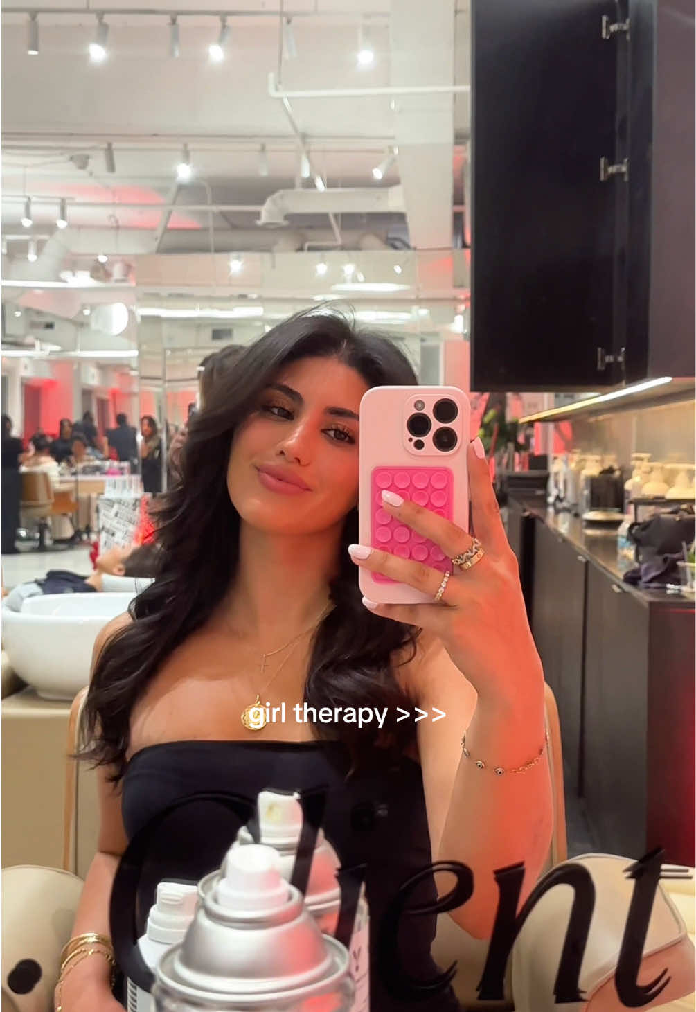 a night at the salon with my incredible @IGK Hair fam🤍🥹 #igkhair #miamicontentcreator #miami #igksalon 