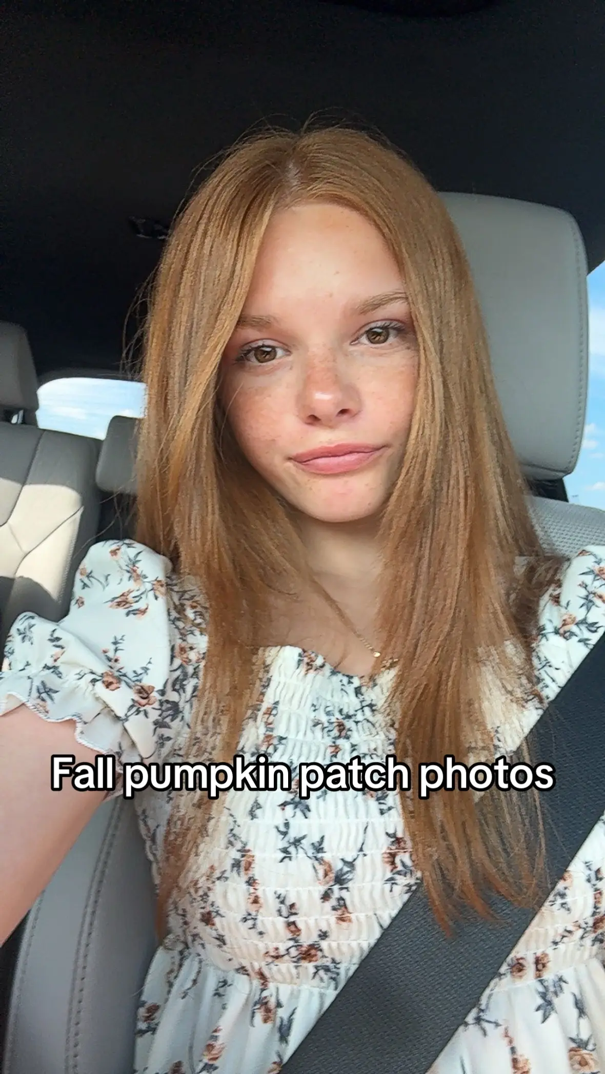 Pumpkin patch! #fyp #fall #viral #ginger #model 