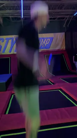 he tried to jump over them…