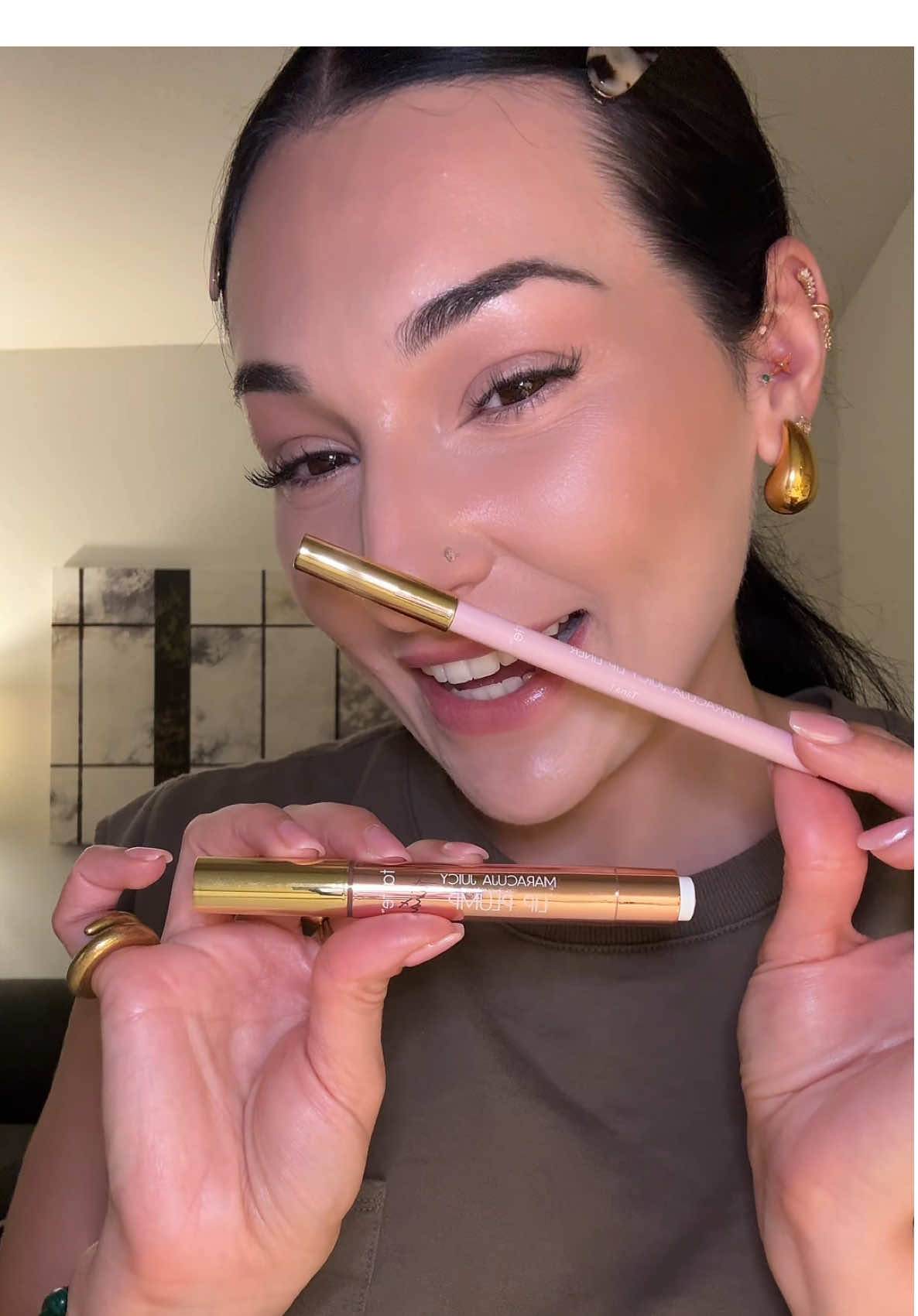 it’s been YEARS since I’ve used a lip liner like huh? @tarte cosmetics @Tana Mongeau 🐆 💕 