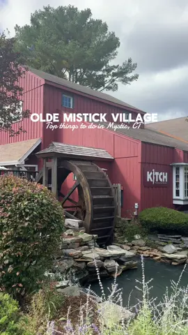 Unique shops, cozy corners, and the best snacks in Mystic CT! 🍩🔥 Olde Mistick Village is a must-stop next time you’re in Connecticut! #mysticct #travel #eastcoast #coastaltown #fallaesthetic 