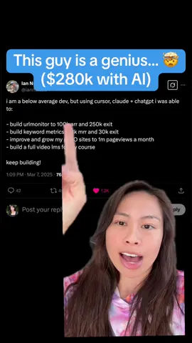 Vibe coding with AI to a meaningful life changing exit! Especially with micro acquisition marketplaces like acquire.com streamlining the M&A process from start to finish. I do love X/Twitter for these success stories! #ai #solopreneur #indiehacker #vibecoding #sabrinaramonov 