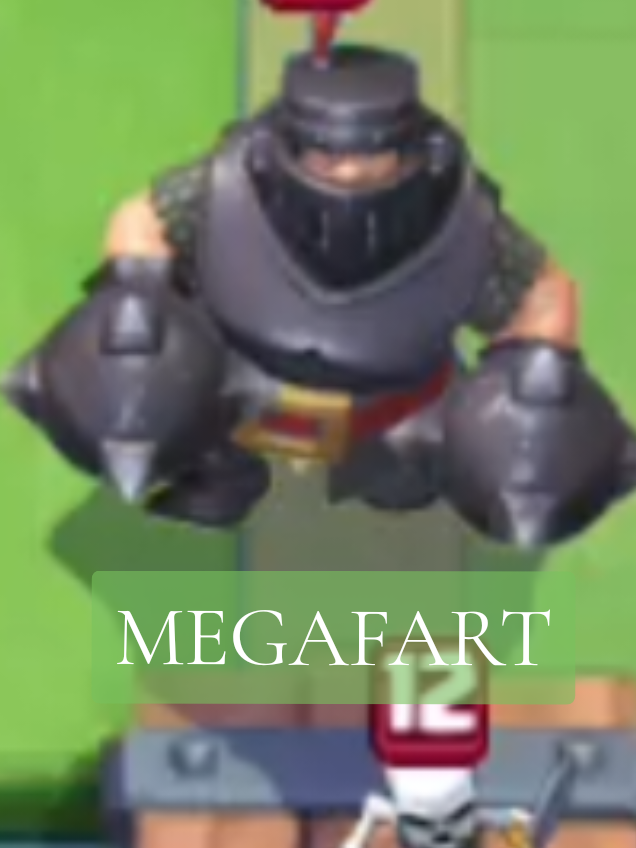 MEGAFART🔥 #mk #megacaballero #clashroyale #pedos #cr 