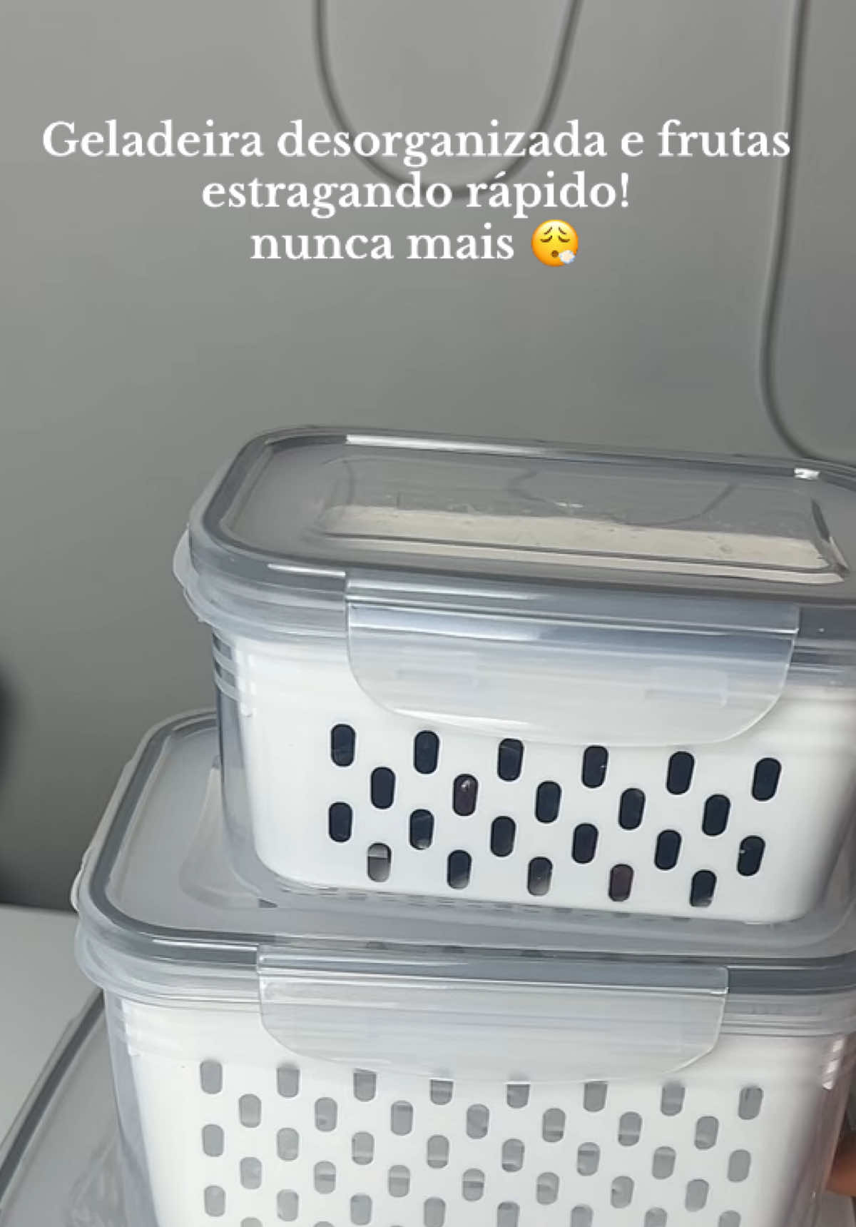 Potes herméticos com cestinho é item que não pode faltar 🤌🏻😮‍💨 #poteshermeticos 