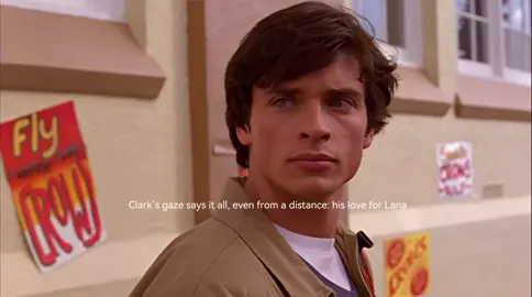 You can see it every time, when Clark catches even the briefest glimpse of Lana from afar, the admiration and love in his gaze are undeniable. #smallville#clana#kristinkreuk#tomwelling#clarkandlana