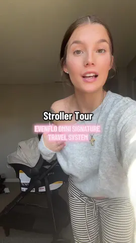 Not sponsored but it should be🎀😝@Evenflo Baby #travelsystem #evenflostroller #evenfloomnisignature #stroller #evenflo 