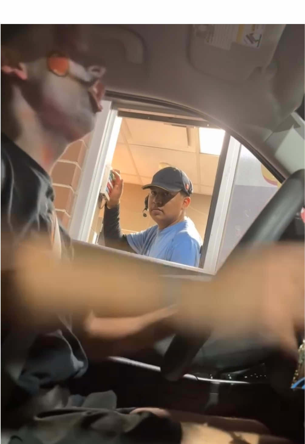 You forgot my shake.. @gino #fyp #drivethru #prank 