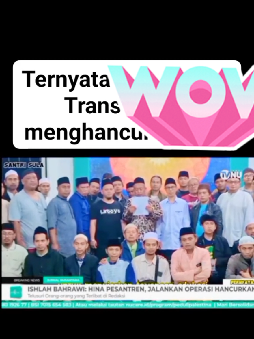 Trans7 sudah lama memelihara faham khawarij atau sekarang dengan nama salafi-wahabi atau nama-nama samaran lain yang misinya adalah mendeskreditkan Islam, pesantren dan para kiyai.  #trans7 #expose #uncensored #lirboyo #lirboyokediri