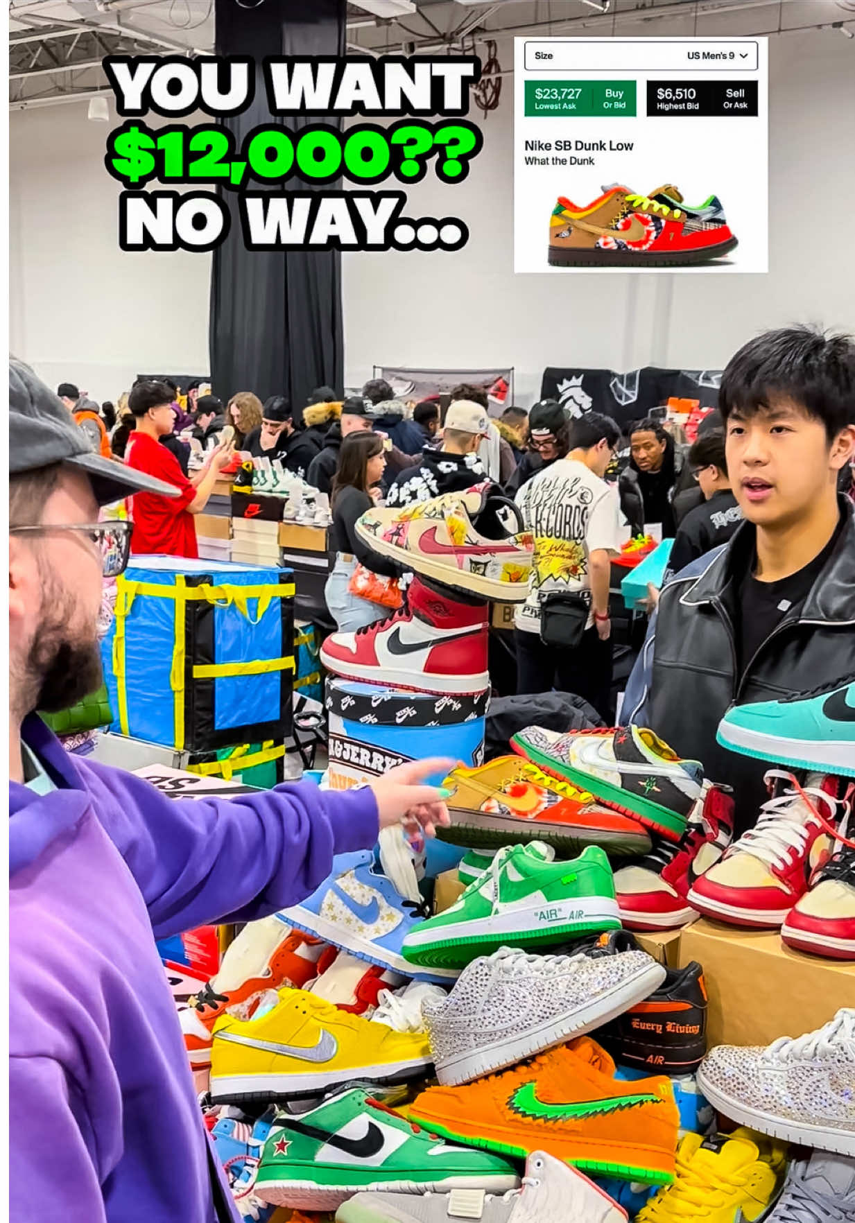 $9,700 for “brand new” Nike SB’s… who won the deal?? 🤔 #sneakers #fyp 