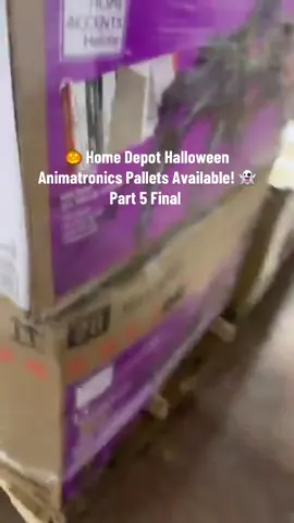 🎃 Home Depot Halloween Animatronics Pallets Available! 👻 Get ready for spooky season with brand new Home Depot Halloween animatronics — perfect for resellers, retail stores, online sellers, and bin stores! ✨ Details: 	•	Full pallets of retail-ready animatronics 	•	Condition: Brand New 	•	Unmanifested loads — every pallet is a surprise mix 	•	Ideal for Halloween displays, haunted attractions, and seasonal retail 💰 Excellent profit potential — these items sell fast every year! 🚚 Limited stock — grab your pallet before they’re gone! 👉 Find more deals at https://larrysliquidationpallet.com/ #HomeDepotHalloween #HalloweenAnimatronics #WholesaleHalloween #LiquidationDeals #fyp                     