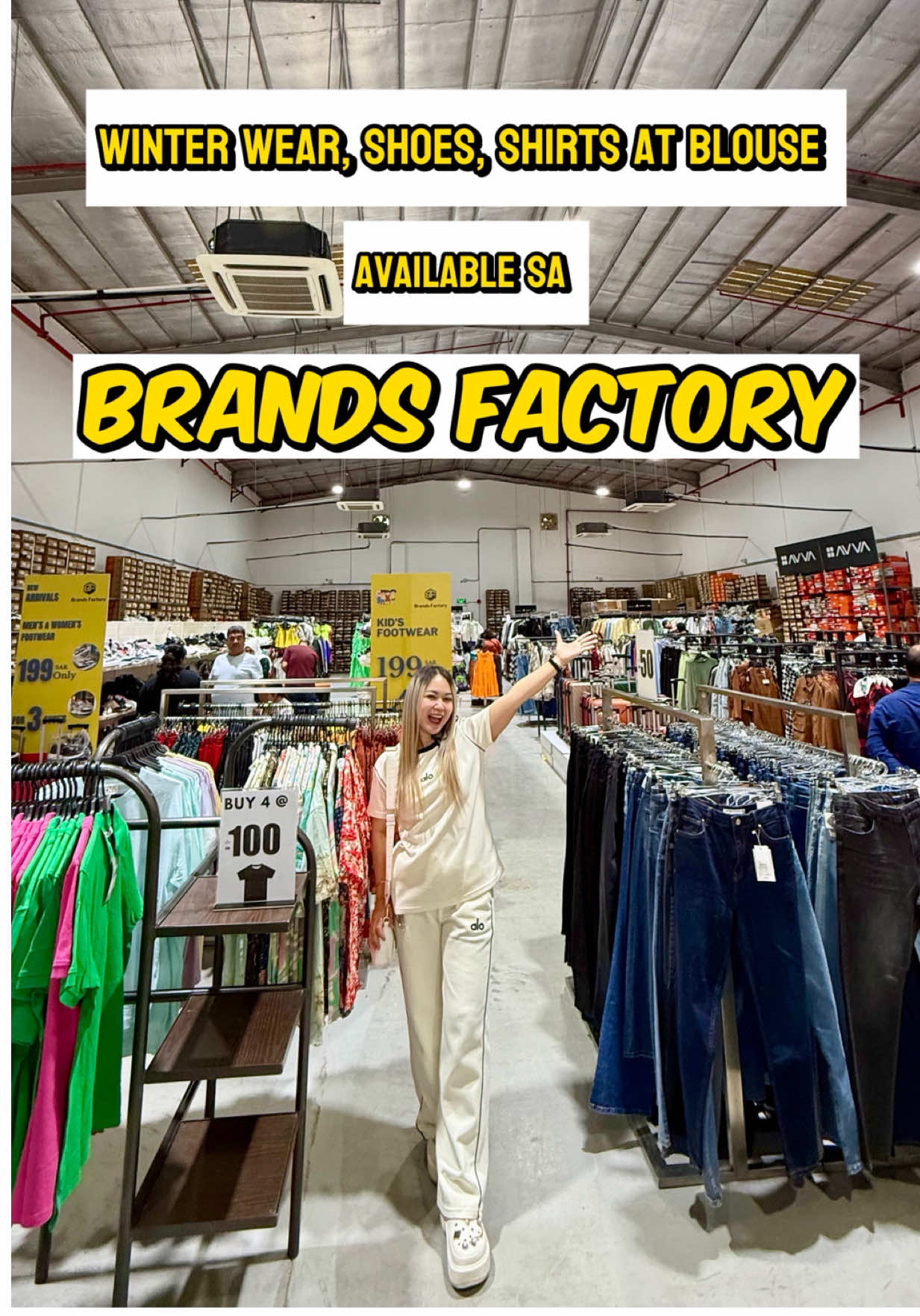 Winter wear, shoes, blouse, shirts and pants ang daming mura at magagandang design sa Brands Factory Warehouse Sulai #warehouse  #winterfashion #riyadh #fyp 