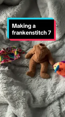 Gettin a tropical vibe from this thing, also I’m nearly out of making Frankenstitch drafts, so lmk if yall liked these videos and want to see more similar to this #customplush #weirdcore #plushart #plushies #frankenstitch 