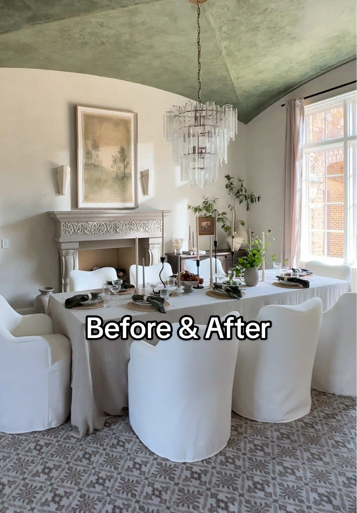 Lake house project before and after ✨ going to show more of what I’ve been working on! 