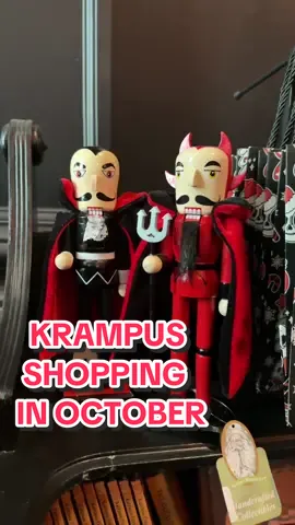 You heard us 🙂‍↕️ Krampus landed early in Salem this year! 👹 Start your holiday shopping in store during our favorite month of the year! 🎃  #krampus #halloween #salemmassachusetts 
