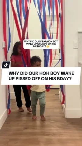 I love how he woke up all confused like, “What’s going on?” while Ev was already hyped knowing it’s Jabez’s birthday 😆 so sweet! #birthday #hohboy #spiderman 