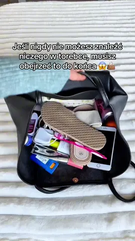 Jeśli masz wieczny bałagan w swojej torebce, musisz mieć tą torbę 😌😍 #torebka #kobiety #organizacja #nowość 
