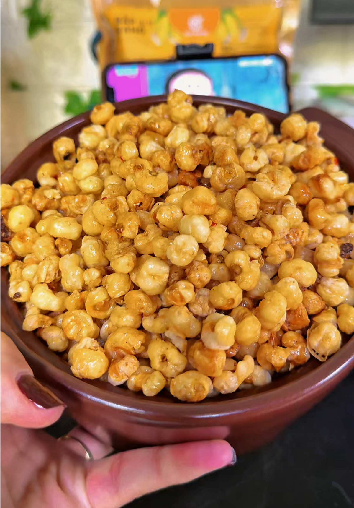 Bắp rang sấy tỏi ớt Gia Hưng túi 500gr bắp giòn rụm ăn là mê liền##anlin210##anvat##baprangtoiot##baprangmamtoi##muataitiktok 