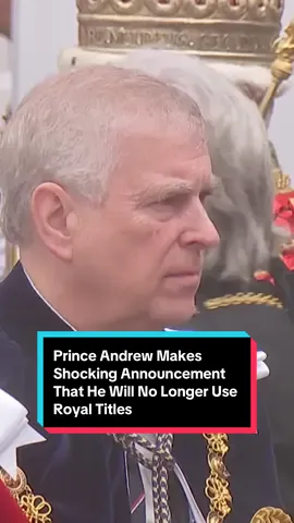 In a statement released by Buckingham Palace on Friday, #PrinceAndrew said he will no longer use his title or honors as it distracts from the work of #KingCharles and the #royalfamily. Read the full story at the link in our bio. 