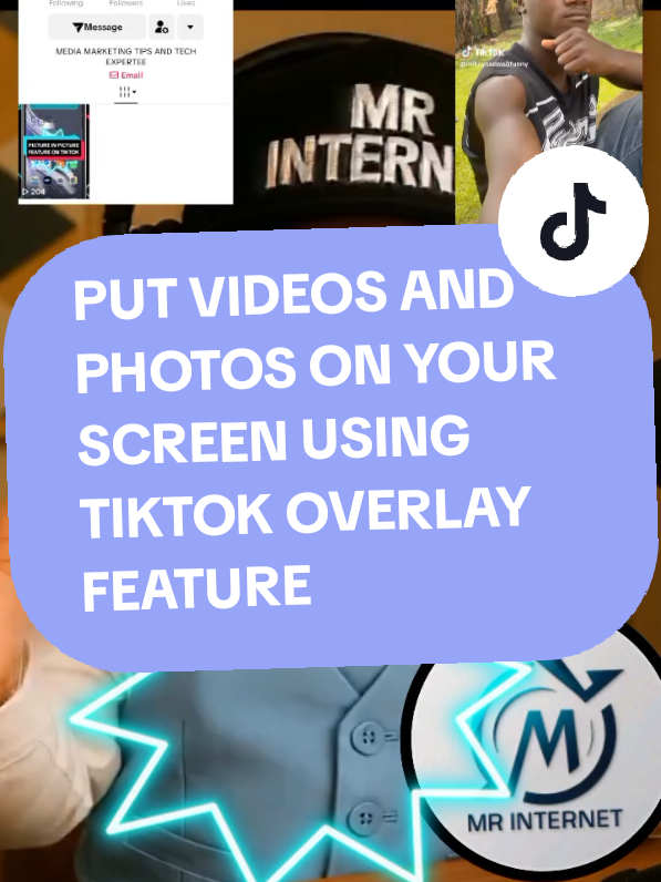 HOW TO INSERT A PHOTO OR VIDEO ON UR SCREEN USING TIKTOK OVERLAY FEATURE  HUG ME FILTER EFFECT #mrinternet12 #creatorsearchinsights #mylookalike #tiktoktips #tricks 