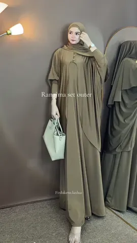 Gamis set hijab model rompo 😍 sekali chekout dapat 4 ITEM 😍 #rekomendasi #gamissethijab #gamiskekinian #fyp 