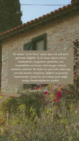 🌸 Paranın dolduramadığı boşlukları, sevgi ve anlayış tamamlar. Gerçek mutluluk, ruhu doyuran bir sevginin içinde saklıdır.