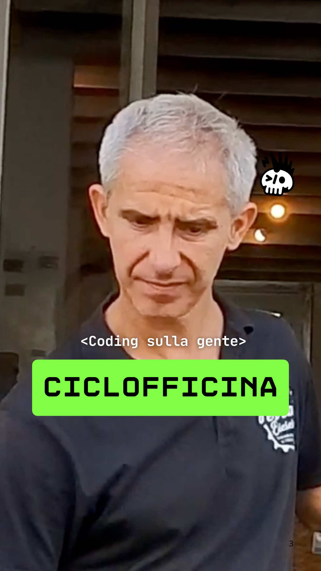 Lui sicuramente si è divertito! 