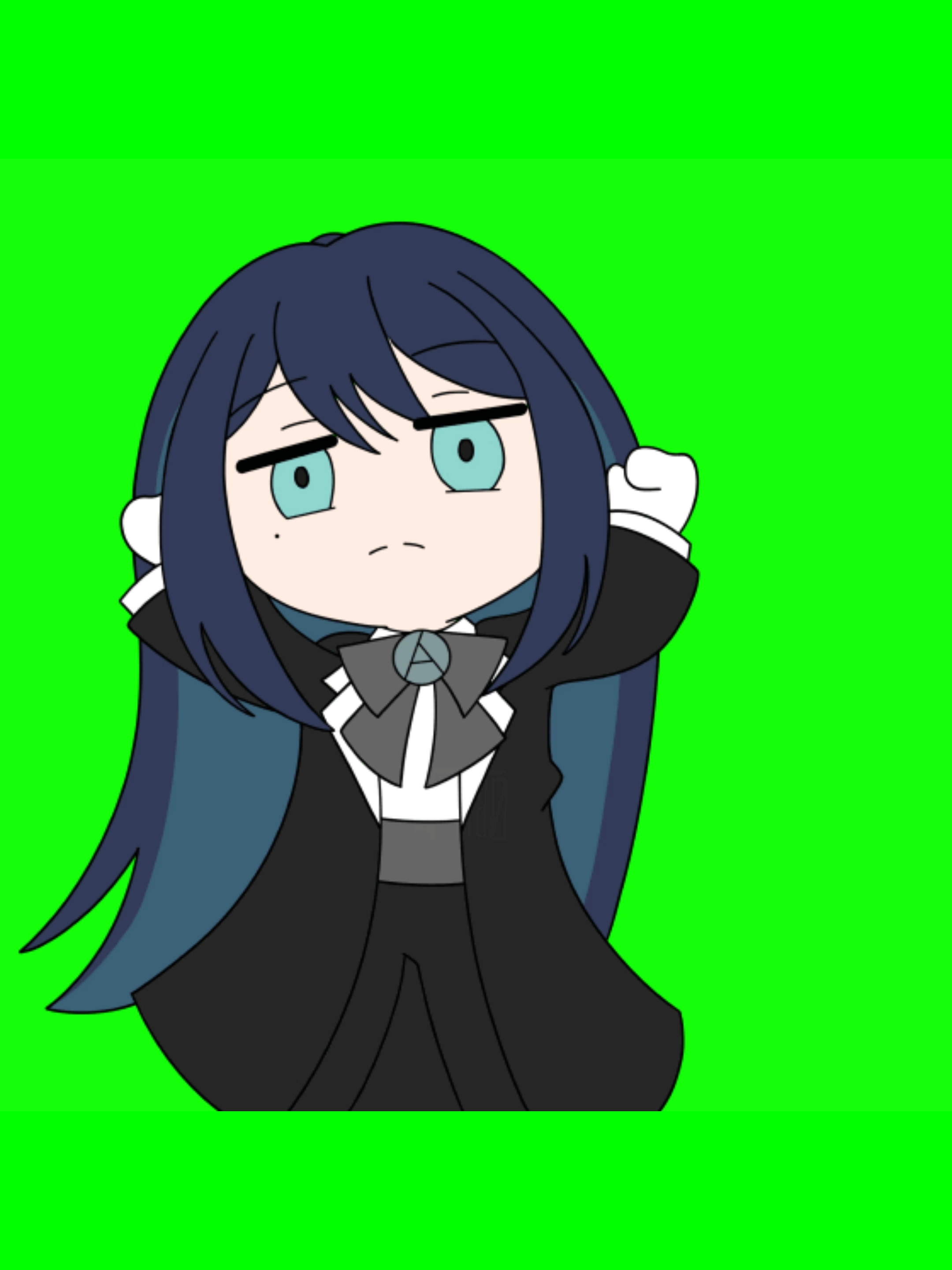 Ado Lonely | Greenscreen Thanks for the support ^__^. Here you have the green version and the mole.   #Ado #evernight #animation #Adomeme #dance